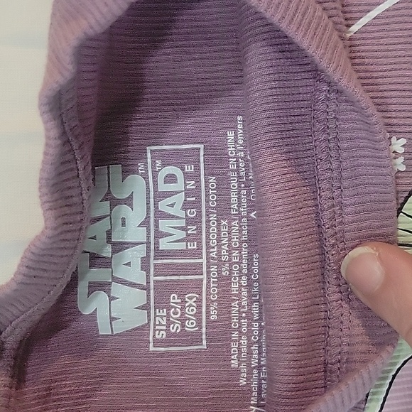 NWOT Bbay Yoda Christmas shirt size 6/6X - Picture 3 of 5